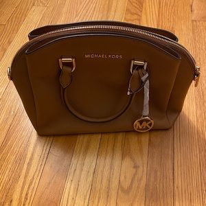 Michael Kors Medium Dome Satchel in Brown *NEVER USED*